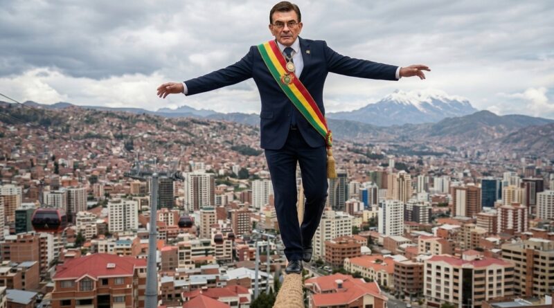 Presidente Paz enfrentando el desafío de equilibrar estabilidad económica, reformas estructurales y gobernabilidad en Bolivia durante 2026.